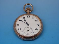 A gold plated gentleman's pocket watch Lanco SWC