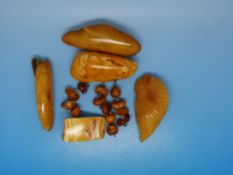 A collection of Baltic amber jewellery (approximately 65g)