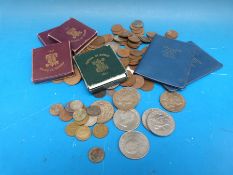 An Edward VII 1902 crown, together with a Victoria double florin,