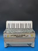 A Settimio Soprani Two 80 bass piano accordion,