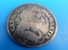 A 1676 Charles II half crown