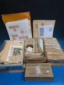 A box of postal history with covers,