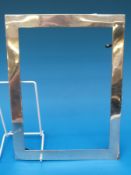 A hallmarked silver photo frame to suit 6 x 8
