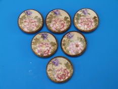 A set of six Satsuma buttons,