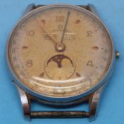 An Omega Calendar gentleman's wristwatch with subsidiary seconds dial and moon phase,