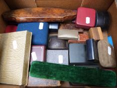 A quantity of vintage and other jewellery boxes including Asprey,