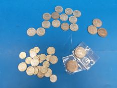 A quantity of pre-1920 and pre-1947 English silver coinage in EF/near uncirculated condition,