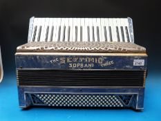 A 1930s Settimio Sopani three 120 bass piano accretion,
