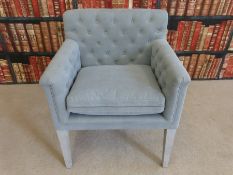 A modern upholstered chair