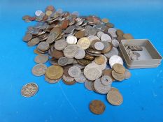 An amateur collection of overseas coinage includes Irish, Channel Islands, Australian,