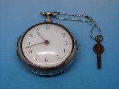A pair of cased pocket watch by Compton Winchester