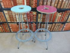 A pair of retro 1960s stools