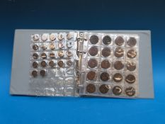 An amateur collection of UK pre-decimal coins and USA dollars etc