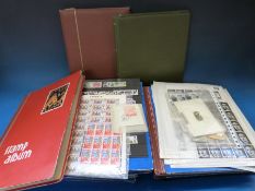 Eight albums of GB, world stamps and first day covers with a good selection of mint GB,
