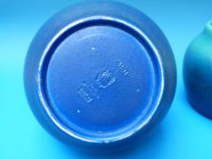 Two Pilkington Royal Lancastrian vases (largest 18cm tall)