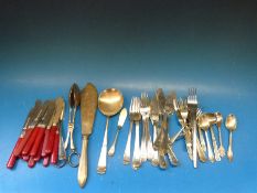 Four hallmarked silver teaspoons, 48g,