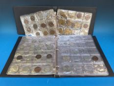 An amateur collection of largely UK coinage George II onwards including silver content in two