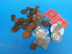 A quantity of coinage George III onwards, includes a good selection of farthings William IV,