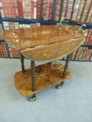 A Sorrento ware style drinks trolley