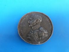 A Duke of Wellington commemorative medal (manufacturer possibly A & M or AM)