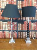 Two contemporary lamps,