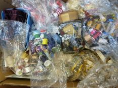 A large quantity of sewing supplies to include thread, buttons, needles, tape measures, braid, trim,