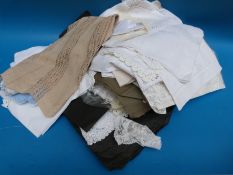 A quantity of linen and lace,