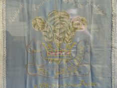 A 1916 Welsh regimental framed silk