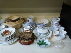 A quantity of kitchen and other ceramics including Royal Worcester Evesham,