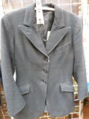 A black wool riding jacket by J.G.