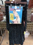 Five items of vintage ladies' wear, including Frank Usher evening dress, a 1960s mini-dress,