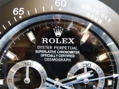 A Rolex advertising clock in Daytona style,