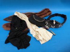 Two pairs of circa Edwardian silk stockings,