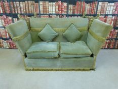 A double drop end sofa (Knole style)