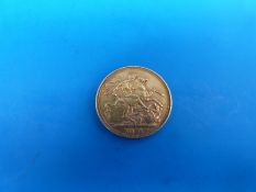 A 1891 gold full sovereign