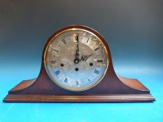 A c1970 Napoleon Hat mantel clock with German movement and Westminster chime, St.