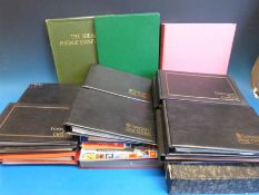 A box of stamps mainly Jersey and Guernsey including albums, stockbooks,