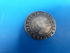 An Edward VI shilling small crack and segment missing