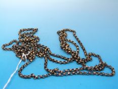 A yellow metal belcher chain (weight 33.