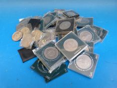 Fifty modern commemorative crowns,