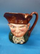 Royal Doulton and Goss ceramics including Old Charlie and Sairey, Gamp character jugs,