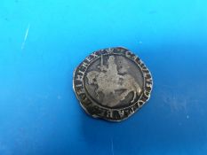 A Charles I half crown 2nd horseman oval shield reverse (some clipping)
