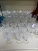 A quantity of Edinburgh Crystal glasses including a set of four and a set of six