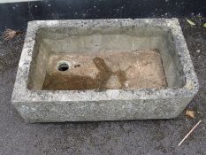 A small garden trough