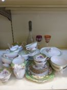 A part Paragon 'Honiton' pattern tea set,