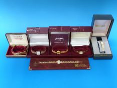 Three Rotary ladies' wristwatches,