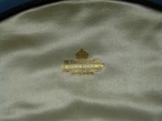 An Edwardian/ Victorian necklace set with seed pearls and turquoise in a floral design (in original