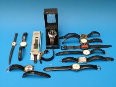 A collection of various wristwatches