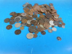 A quantity of English coinage 17thC onwards,