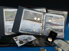 A complete coin / numismatic and philatelic collection including numerous items with current